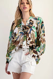 Ocean Mist Button Down Top