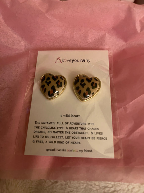 Wild Heart Leopard Earrrings