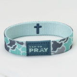 Tap To Pray® Wristband – River Rock Camo - Mint
