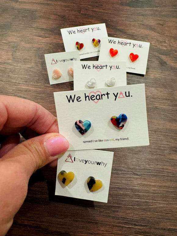 We Heart You Earrings