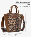 Wrangler Wildside Cheetah Top Handle Tote Bag