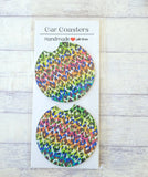 Car Coasters - 2.75" Genuine Leather