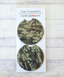 Car Coasters - 2.75" Genuine Leather