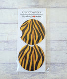 Car Coasters - 2.75" Genuine Leather