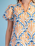 Batik Print Dress - Plus