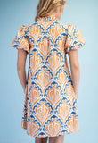 Batik Print Dress - Plus