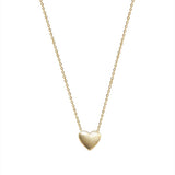 Dainty Heart Pendant Necklace Silver & Gold