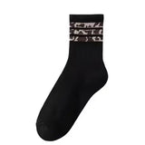 Animal Print Half Crew Socks