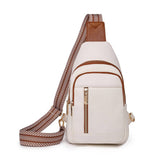 Wholesalesir - Fashionable Retro PU Crossbody Bag: Brown / Medium