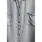 Denim Collared Shirt Plus