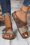 Western Suede Rivet Sandal