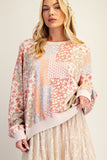 Floral Terry Pullover - Plus