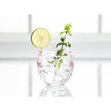 Pink Bow Stemless Glass