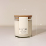 Be Still | Lavender & Sage | 9 oz. Clear Jar Soy Candle