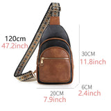 Wholesalesir - Retro Multi Layered Shoulder Bag: Brown / One Size