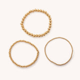 Waterproof Gold Ball Bracelets- small, medium, or large - Nikki Smith Designs