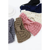 Winter Knitted Crochet Bow Headband