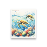 SWEDEdishcloths - Swedish Dishcloth Two Turtles Swimming