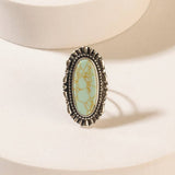 Myra Bag - Spirit Halo Turquoise Stone Ring in Vintage Teal