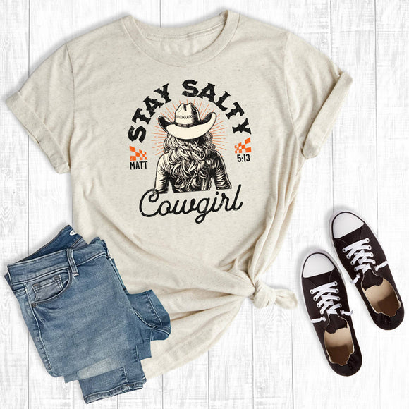 Western Cowgirl Stay Salty Graphic Tee