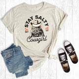 Western Cowgirl Stay Salty Graphic Tee