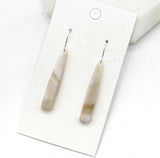 Baubles by B - Cream Neutral Pixie Drop Acrylic Earrings