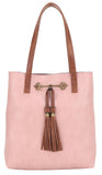 Liz Soto Handbags - Jane 3272 two in one tote: Black / Vegan leather / Two in one tote