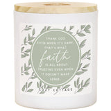 Sincere Surroundings - Faith Is About Leaves - Candles