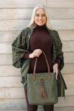 Jane 3272 two in one tote: Burgundy / Vegan leather / Two in one tote