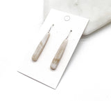 Baubles by B - Cream Neutral Pixie Drop Acrylic Earrings