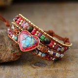 Vibrant Heart Protection Wrap Bracelet