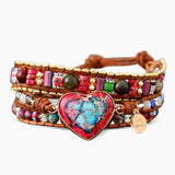 Vibrant Heart Protection Wrap Bracelet