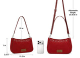 Wrangler Studded Western Red Shoulder Bag