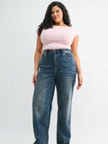 Mica Jeans Super High Straight Leg Loose