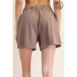 Mineral Wash Shorts Plus