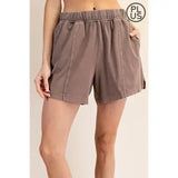 Mineral Wash Shorts Plus