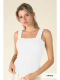 NIKIBIKI Lace Textured Square Top