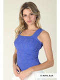 NIKIBIKI Lace Textured Square Top