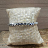 Gorgeous Silver Twist Design Bracelet
