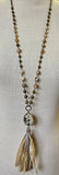 Gorgeous Stone Beads With Multicolor Pendant And Tassle