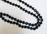 Navy Blue Beaded Necklace
