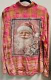 Santa Claus Pink Flannel