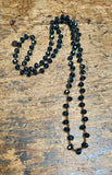 Teal Knotted Beaded Necklace