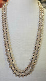 Rose Champagne Beaded Necklace