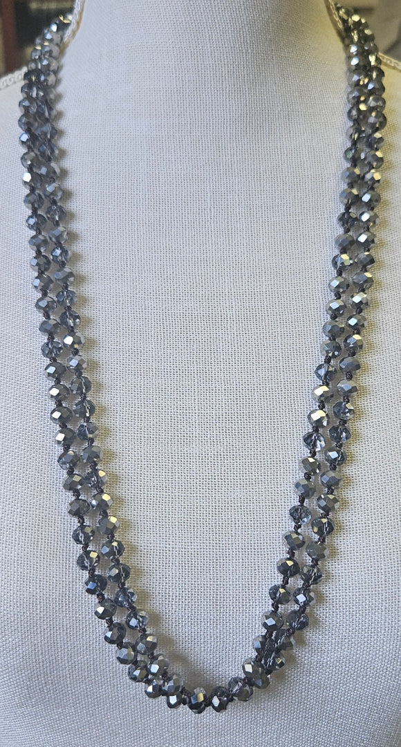 Silver Beautiful Beaded Necklace