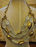 White And Gold Necklace