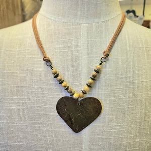 Beaded Heart Necklace