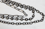 Three Strand Silver Necklace