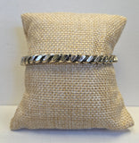 Gorgeous Silver Twist Design Bracelet