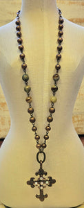 Beaded Cross Necklace